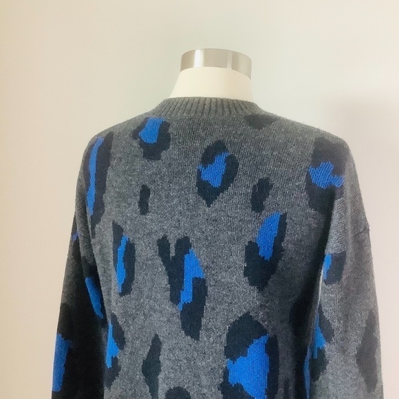 Athleta Wool Cashmere Leopard Crew Sweater MSRP$ 228 - Picture 13 of 16